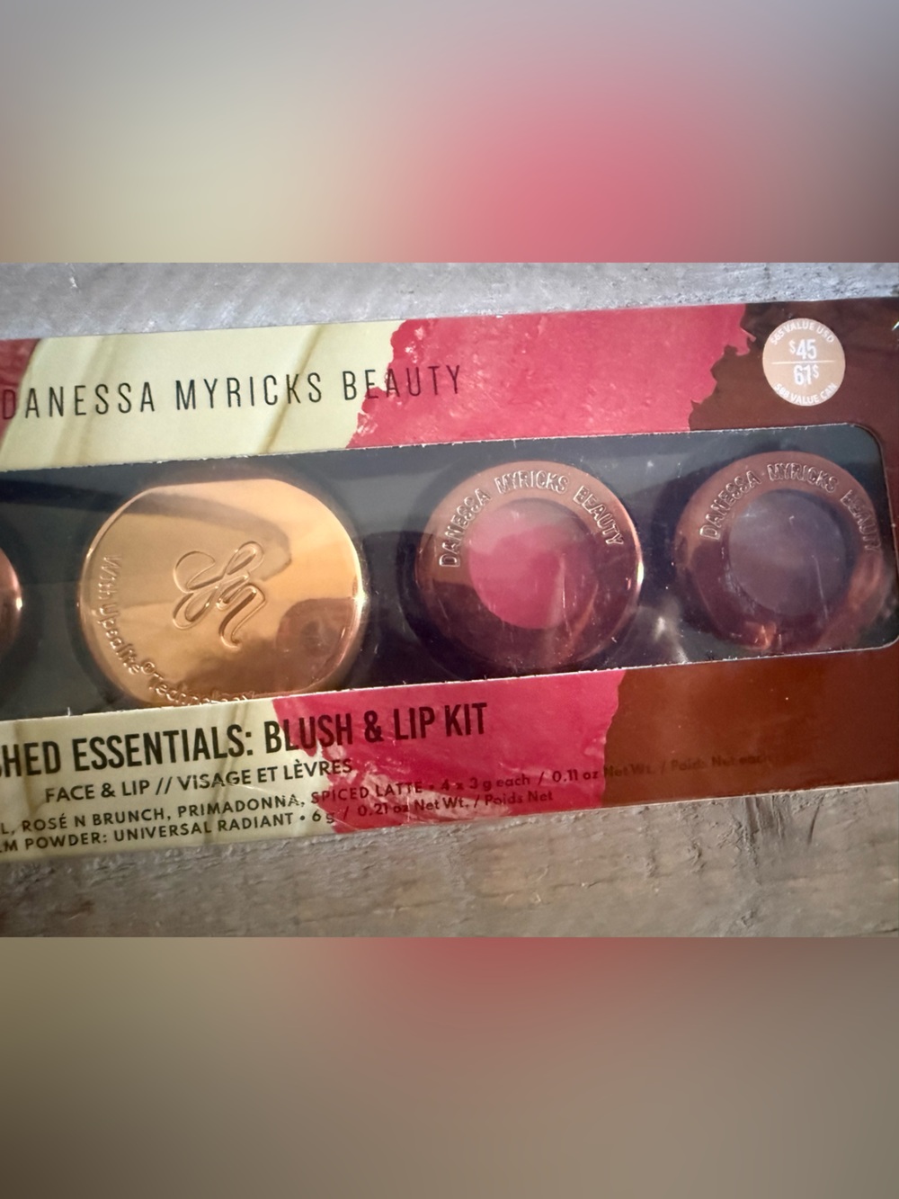 Danessa Myricks Beauty Flushed Essentials Blush & Lip Kit - Pink, Peach, Mauve - Picture 4 of 5